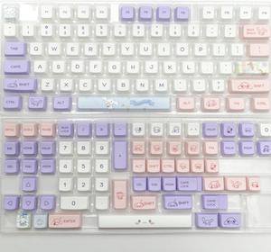 Ruth's sister PBT Keycaps 136 Keys Cute Anime Keycaps Dye Sublimation MDA Profile For MX Switch Gaming Mechanical Keyboard Keycaps MDA Keycaps