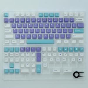 Ruth's sister 129 Keys Magnolia Keycaps Dye Sublimation profile Mechanical Keyboard PBT Keycaps with 1.75U 2U Shift For MX Switch