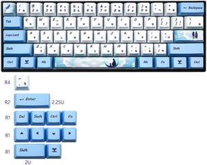 Ruth's sister Keycaps Dye Sublimation 72 Keys PBT Keycaps Thick OEM Japanese root font keycap For Gateron Kailh switch Keyboard