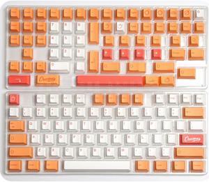 Ruth's sister GMK Peach 141key PBT Dye Subbed Keycap For Gaming Mechanical Keyboard Profile With ISO Enter 6.25U Spacebar For MX switch