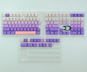 Ruth's sister 129 Keys Lavender Purple gradient cute Keycaps PBT Dye Sublimation Profile Keycap For MX switch Mechanical Keyboard