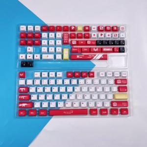 PBT Keycaps 126 Keys/Set XDA Profile Dye Sublimation CS GO Keycap for MX Switch Gaming Mechanical Keyboard Custom