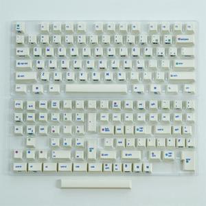 153 Keys/Full Set Side Engraved Keycaps PBT Dye Sublimation Keyboard Keycaps For MX Switch GK61 C64 Mechanical Keyboard