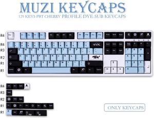 129 Keys GMK Mizu Keycaps PBT 5 Sides Dye Subbed Profile Key Caps For Mx Switch Fit 61/64/68/87/96/104/108 Keyboard