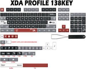 138 Key God of War Keycap PBT Keycaps XDA Keycaps Dye Sublimation Keycaps For MX Switches Mechanical Keyboard GK61 IK75 CMMK