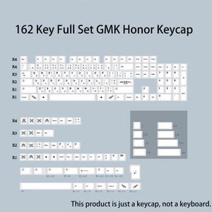 162 Key Full Set GMK Honor Keycaps Profile PBT Dye Sublimation Custom Keyboard Keycaps For MX Switches 61 64 68 87 96 104