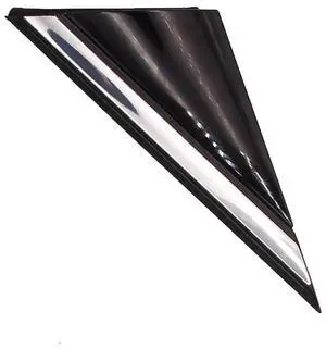 Yassdwbn Lh Fender Pillar Corner Chrome Molding Glossy Fits For Hyundai Sonata 15-19