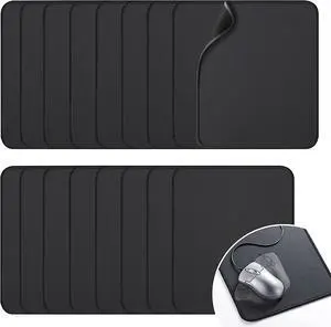 Zhithink 17 Pcs Computer Mouse Pad, Non-Slip Rubber Base and Textured Stitched Edge Mousepads,Mouse Pad Pack for Office and Home,10.2x8.2 Inches,3 mm Thickness