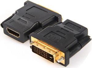 2pcs HDMI to DVI 24+1 Adapter HDMI Female to DVI Male Cable Converter for HDTV Projector Monitor
