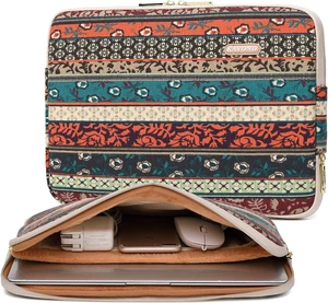 Kayond Canvas Water-Resistant 14 Inch Laptop Sleeve case for 14.1inch Notebook Compute (14-14.1 inch Red Bohemia) Kayond Canvas Water-Resistant 14 Inch Laptop Sleeve case for 14.1inch Notebook Compute (14-14.1 inch Red Bohemia)