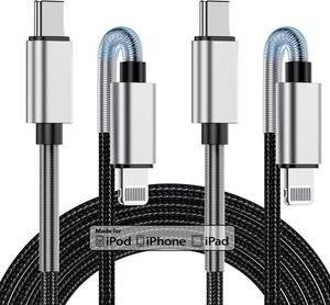 2Pack 10ft iPhone Fast Charger Cable [Apple MFi Certified] Long USB C to Lightning Cable 10 Foot High Fast 10 Feet Apple Charging Cord for Apple iPhone 14/14 Pro Max/13 Mini/12/11/XS/XR/8/7Plus iPad