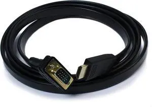 HDMI to VGA Adapter Driverless 6 Foot (1.8 Meter) Converter Cable Supporting Up to 1920 x 1080 (60Hz)