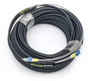 70 Meter LC to LC Outdoor Armored Fiber Patch Cable, Single Mode Duplex Fiber Optic Cable Jumper Optical Patch Cord, 9/125m, 4G/5G Base Station Fiber Optic Cable Assembly, 230ft 70 Meter LC to LC Outdoor Armored Fiber Patch Cable, Single Mode Duplex Fiber Optic Cable Jumper Optical Patch Cord, 9/125m, 4G/5G Base Station Fiber Optic Cable Assembly, 230ft