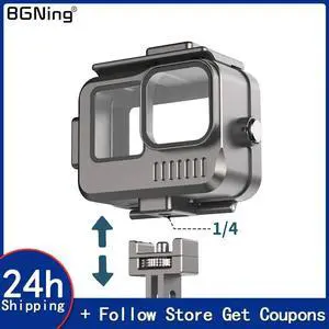 Aluminum Waterproof Case Underwater 40M Protective Housing Shell for Gopro Hero 13 12 11 10 9 Accessories Tow Cold Shoe Design