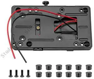 V MountAdapter Plate for DSLR Cameras and Monitors Camcorders Black