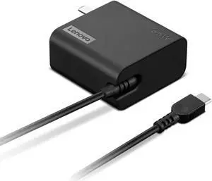 Lenovo 65W USB-C Wall Adapter - 65 W - 120 V AC, 230 V AC Input - 20 V DC/3.25 A Output - Black Lenovo 65W USB-C Wall Adapter - 65 W - 120 V AC, 230 V AC Input - 20 V DC/3.25 A Output - Black