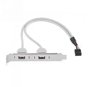 CY PCI USB 2.0 A type Female Screw to Motherboard 9p header cable with bracket U2-142 CY PCI USB 2.0 A type Female Screw to Motherboard 9p header cable with bracket U2-142