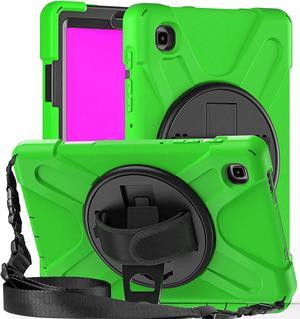 Galaxy Tab A7 8.7 T220 Shield Case, Shockproof Heavy Duty Impact Drop Protection Case Cover for Samsung Galaxy Tab A 7 SM-T220 SM-T225 (Black/Green)