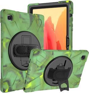 Galaxy Tab A7 10.4 T500/T505 Case, Heavy Duty Shockproof Case, Cover, Stand, Hand/Palm Grip, Carrying Shoulder Strap Sling for Samsung Galaxy Tab A7 10.4" 2020 SM-T500 SM-T505 [Shield Camouflage]