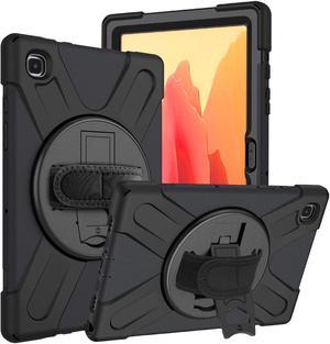 Galaxy Tab A7 10.4 T500/T505 Case, Heavy Duty Shockproof Case, Cover, Stand, Hand/Palm Grip, Carrying Shoulder Strap Sling for Samsung Galaxy Tab A7 10.4-inch 2020 SM-T500 SM-T505 [Shield Black]