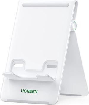UGREEN Tablet Stand Holder Adjustable Desktop Portable Stand Dock Foldable Tablet Stand Compatible for Phones, iPad, iPad Pro 11 Inch, iPad Mini 5 4 3 2, iPad Air, Nintendo Switch Black