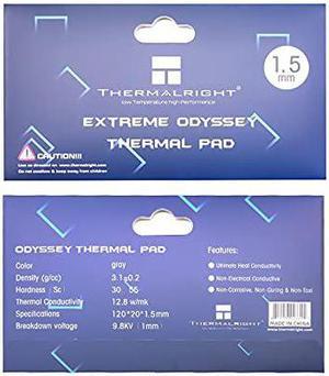 Thermalright Extreme Odyssey Thermal Pad 120x20x1.5mm, 12.8W/mK, Silicon Based, for heatsinks Coolers ICS, Long Lasting Performance, not Electric Conductive