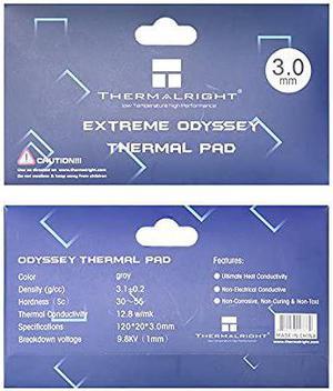 Thermalright Extreme Odyssey Thermal Pad 120x20x3.0mm, 12.8W/mK, Silicon Based, for heatsinks Coolers ICS, Long Lasting Performance, not Electric Conductive