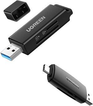 UGREEN USB 3.0 SD Card Reader Bundle with USB Type C Card Reader Dual Slot Memory OTG Card Adapter for TF, SD, Micro SD, SDXC, SDHC, MMC, RS-MMC, Micro SDXC, Micro SDHC, UHS-I