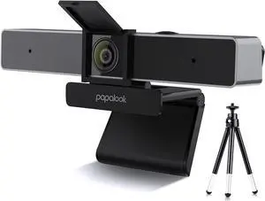 2022 PAPALOOK 2K Ultra HD Zoomable Webcam with Dual Microphone, Fixed Focus Web Camera with Tripod and Privacy Cover, 90° Wide-Angle View for Desktop/Laptop/Mac, Work with Skype/Zoom/WebEx/Lync 2022 PAPALOOK 2K Ultra HD Zoomable Webcam with Dual Microphone, Fixed Focus Web Camera with Tripod and Privacy Cover, 90° Wide-Angle View for Desktop/Laptop/Mac, Work with Skype/Zoom/WebEx/Lync