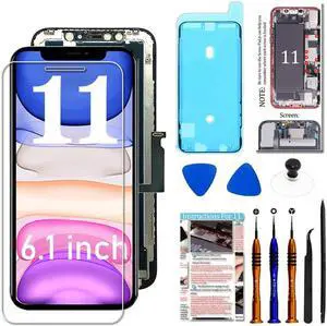 for iPhone 11 LCD Screen Replacement 6.1 inch, 3D Touch Display Digitizer Assembly with Repair Tools, Compatible with iPhone 11(A2111, A2223, A2221) (6.1 inch)