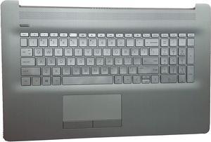 Replacement for HP 17t-by 17z-ca 17-by 17-ca Laptop Upper Case Palmrest Keyboard Touchpad Assembly Part with ODD L92785-001 Top Cover Sliver 2020 Year, Silver, 17.3 inch - OEM