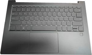 Replacement for Lenovo Trackpad 81Q9002GUS Yoga C940-14IIL Laptop Upper Case Palmrest Keyboard Touchpad Assembly Part 5CB0U44246 5CB0W43456 Top Cover Grey - OEM