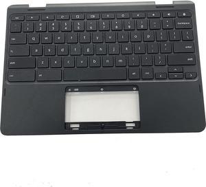 Replacement for Lenovo 1st Gen 300E Chromebook Type 81H0 Laptop Upper Case Palmrest Keyboard Assembly Part 5CB0Q93995 Top Cover Black - OEM