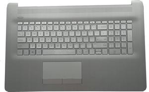 Replacement for HP Pavilion17BY 17-by 17CA 17-CA Laptop Upper Case Palmrest Keyboard with Backlit Touchpad 2020 Year Assembly Part L92784-001 6070B1714503 Silver - OEM