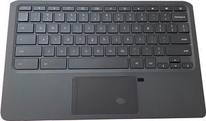 Replacement for HP Chromebook 11 G6 EE CHROMEBOOK 11AND0100WM Laptop Upper Case Palmrest Keyboard Touchpad Assembly Part L92334001 L14922001 Top Cover  OEM