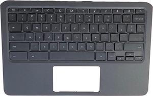CO LIMITED New Genuine Replacement for HP CHROMEBOOK 11ANB0013DX 11ANB0047NR NB Laptop Upper Case Palmrest Keyboard Assembly Part L99855001Black116 inch  OEM