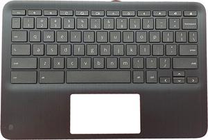 Replacement for HP Chromebook x360 G3 EE 11 Laptop Upper Case Palmrest Keyboard Assembly Part L92215001  OEM