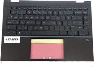 Replacement for HP Pavilion X360 14 DW 14TDW Laptop Upper Case Palmrest Keyboard Assembly Part L96526001 L96524001 6070B1744903 Gray  OEM