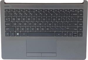 Replacement for HP 240 G8 256 240 G9 246 G8 Laptop Upper Case Palmrest Keyboard Touchpad Assembly Part 6070B1751305 M23367-001 Gray - OEM