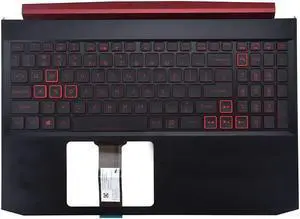 Replacement for Acer Nitro 5 AN515-54 Laptop Upper Case Palmrest Backlit Keyboard Assembly Part 6B.Q5AN2.001 - OEM