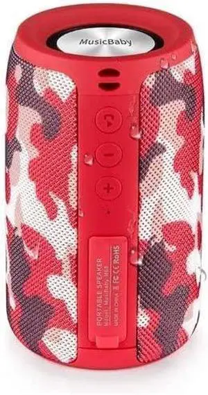 Bluetooth Speakers,MusiBaby Bluetooth Speaker,Outdoor, Portable,Waterproof,Wireless Speaker,Dual Pairing,Bluetooth 5.0,Loud Stereo,Booming Bass,1500 Mins Playtime for Home,Party,Gifts(Camo Red) Bluetooth Speakers,MusiBaby Bluetooth Speaker,Outdoor, Portable,Waterproof,Wireless Speaker,Dual Pairing,Bluetooth 5.0,Loud Stereo,Booming Bass,1500 Mins Playtime for Home,Party,Gifts(Camo Red)