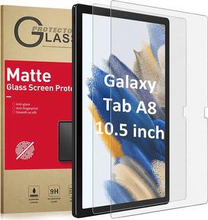 [2-Pack Matte Glass Screen Protector Compatible with Samsung Galaxy Tab A8 (10.5 inch 2022 Released), Anti-Glare & Fingerprints/Tempered Glass/Bubble Free, Tablet A8 Model-SM-X200/X205/X207