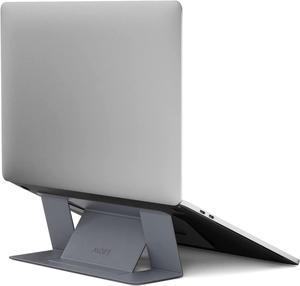 MOFT Invisible Slim Laptop Stand, Adhesive and Reusable, Adjustable Perfect Viewing Angles, Compatible with Laptops Up to 15.6", Grey