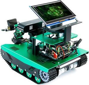 Yahboom Jetson Nano AI Robotic Kit with Silan A1 Radar ROS Smart Tank Car DIY Robot Arm Kit for Adults SLAM Build Maps, Autonomous Navigation, 7-inch Touch Screen & Depth Camera Optional