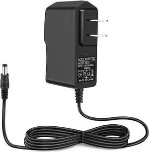 9W 9V/1A Power Supply Adapter, AC 100-240V to DC 9V 1000mA Wall Adapter, 9 Volt 1 Amp AC to DC Switching Power Supply, Slim Wall-Mount Power Adapter, Compatible Both 5.5x2.5mm & 5.5x2.1mm Plug - OEM