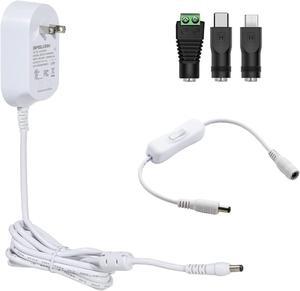 AC 100V-240V Converter Adapter DC 5V 4A Power Supply US Plug 5.5mm x 2.1mm 4000mA Power Adapter for Jetson Nano (A02/B01/2GB), Raspberry Pi 4B/3B+/3B with UL FCC Certificate - OEM