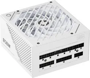 GAMEMAX Rampage Series 850W PCIe 5.0 80 Plus Gold Certified Fully Modular Power Supply, 135mm F.D.B Fan, 105°C Japanese Caps, 10 Year Warranty, GX850, White - OEM