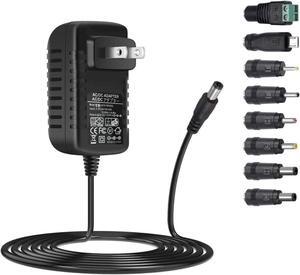 Universal AC Adapter 15V 1A Power Supply 15W AC110V to DC15V Power Driver 15V 100mA~1000mA All Compatible with 8 DC Plug Tips adapters Charger Transformer AC-DC Adapter (DC15V~1A) - OEM