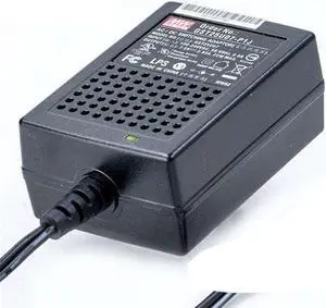 MW Mean Well Wall-Mounted Adaptor GST25U05/07/09/12/15/18/24/28/48-P1J Industrial US-Type General Size Reliable Green Adaptor (GST25U07-P1J) - OEM