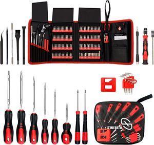 Precision Screwdriver Set 142-Piece and Reversible Screwdriver Set 17-Piece Bundle, Screw Driver Set for Electronic Repair and Home Improvement